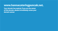 Desktop Screenshot of hannacateringpuncak.net