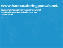Tablet Screenshot of hannacateringpuncak.net